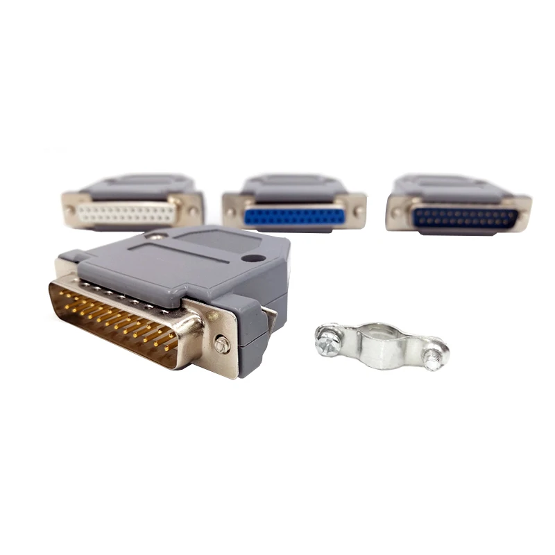 10Pc DB25 core data cable connector plug VGA Plug connector 2 row 25pin port socket female Male adapter DP25