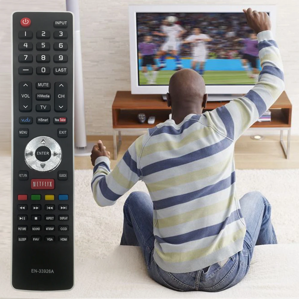 Nuevo Control Remoto Genérico para TV HISENSE EN-33926A 40K366WN 32K20W 32K20DW