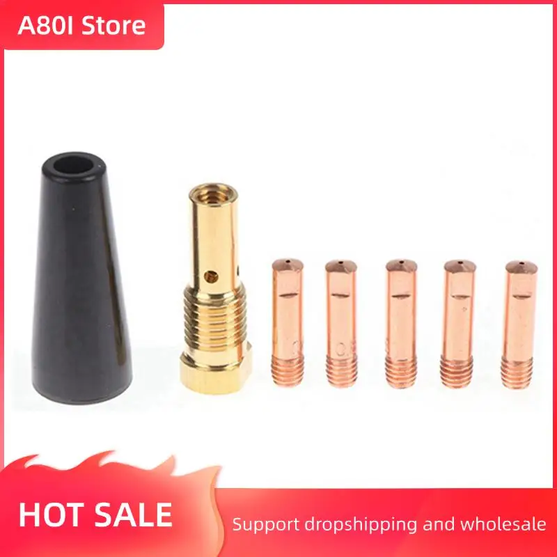 

A80I 28Pcs/Set Gasless Nozzle Tips For FC90 Flux-Cored Wire Feed 0.8Mm FC90 MIG Welder Welding Tools