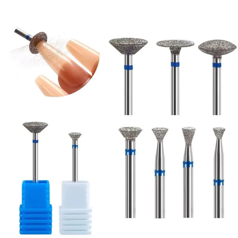 GDiamond مسمار مثقاب الخشب قاطعة المطحنة ل بشرة نظيفة هلام تجاوز إزالة مانيكير رأس مطحنة الأظافر اكسسوارات أدوات