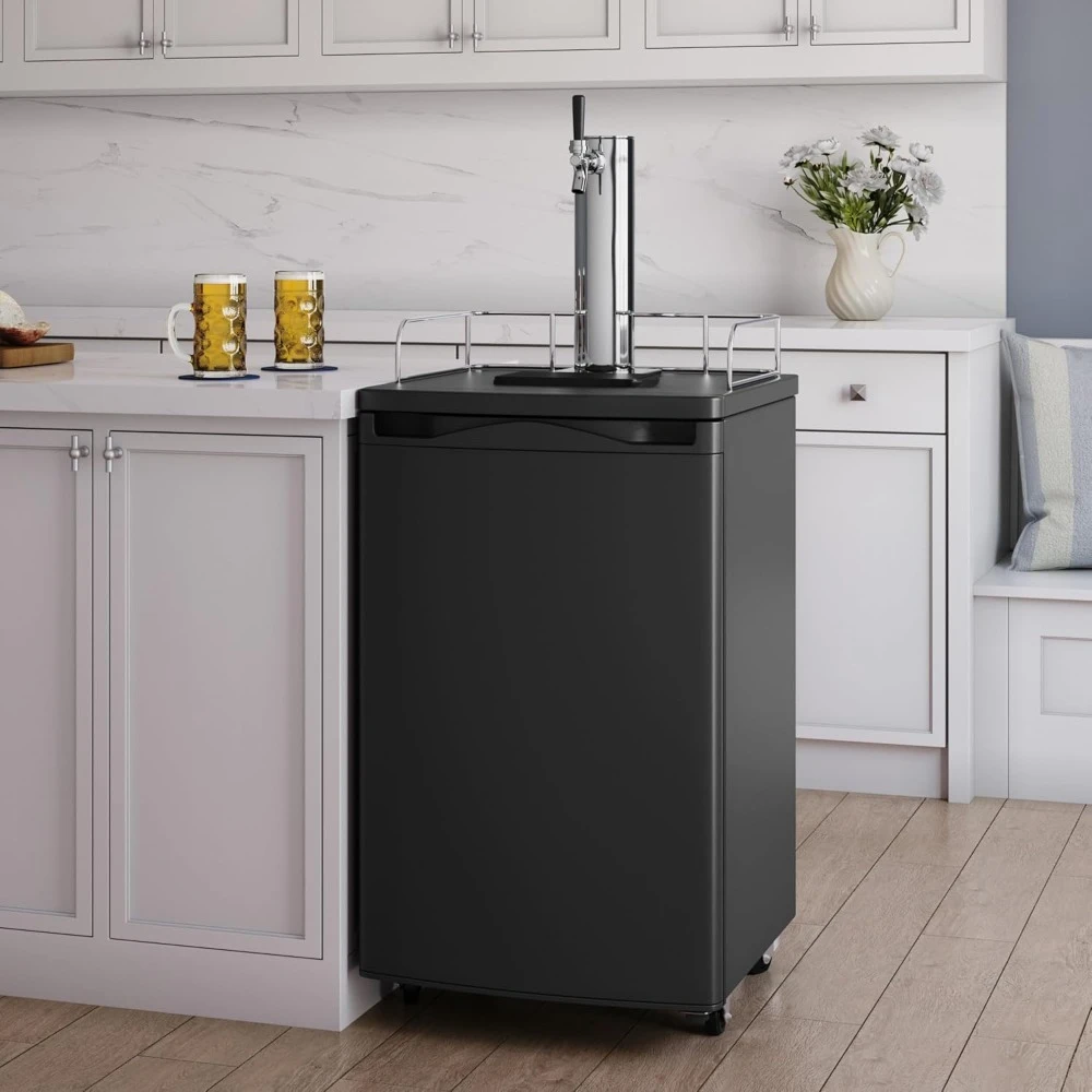 KC2000 Refrigerador de cerveja Kegerator e barril de tamanho completo