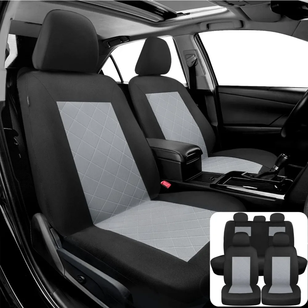 For Honda Car Seat Cover Polyester Full Set 5 Seat Front Rear Protectors Cushion