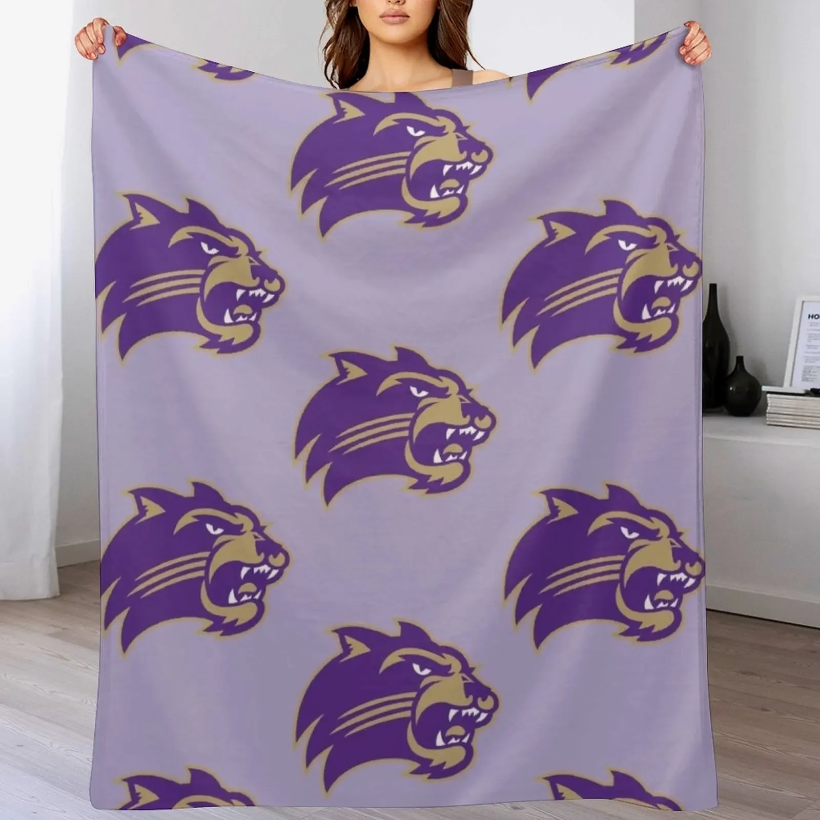 Western Carolina Catamounts Throw Blanket Outdoor Soft Blanket for Picnic Beach Camping