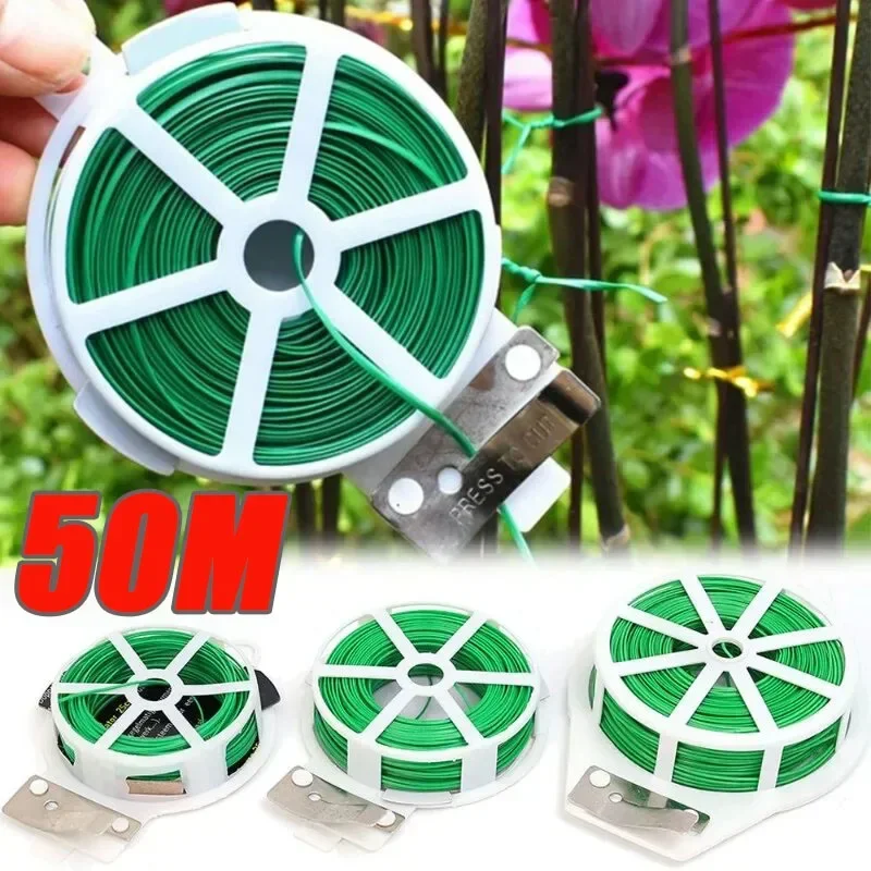 

Plant Twist Ties Iron Wires Support Portable Garden Climbing Cane Fixed Line Multifunction Grape Vines Cable Tie Garden Supplies