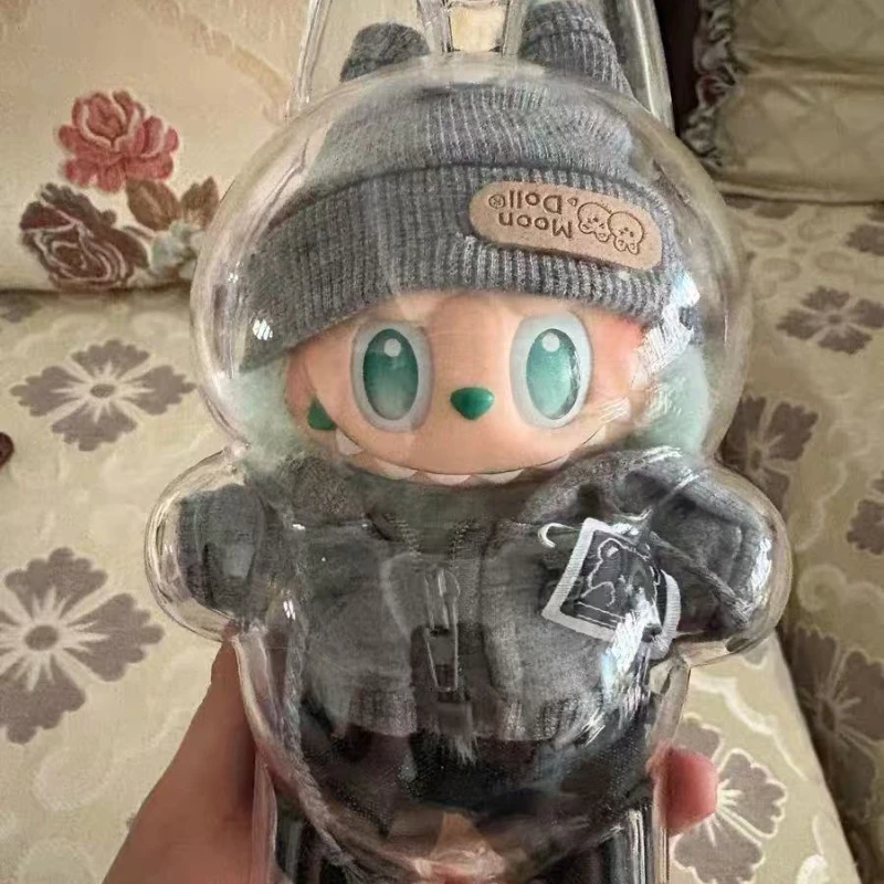 

Doll Clothing Academy Cool Shadow Uniform Set 17cm Plush Doll Clothing Accessories Labubu I II Idol Doll Sitting Party