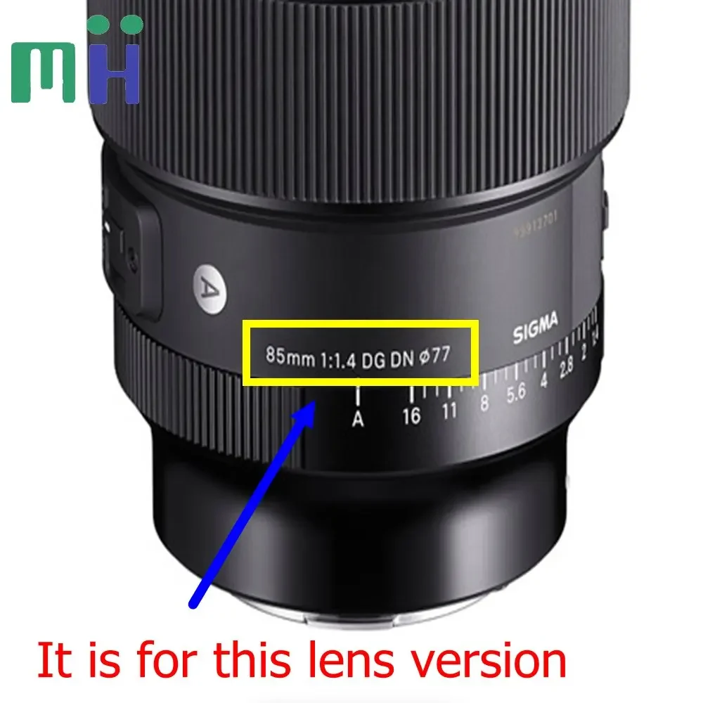 Original neu für Sigma Art 85mm f1.8dg dn Frontlinse außerhalb des 1. Optik elements erste Glaskunst 85 1.8f/1.8dgdn Reparatur teil