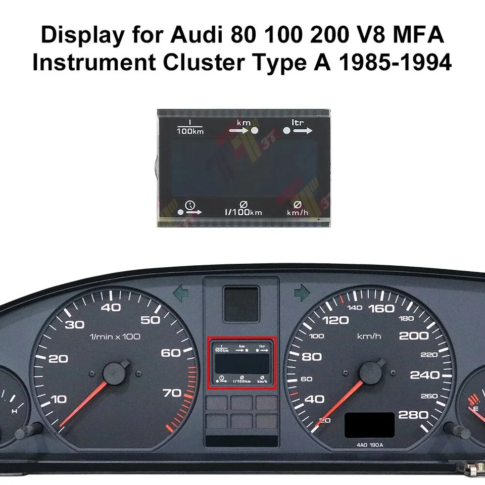 شاشة LCD للوحة القيادة لأودي 80 100 200 V8 MFA أداة العنقودية نوع A/B