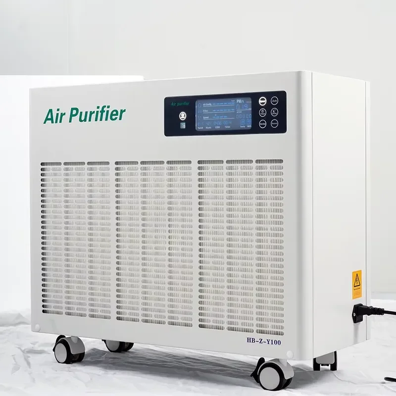 For HANSTAT Medical Air Purifier Large Room 50sqm Portable Pet HEPA Activated Carbon Filter 350 CFM Removes Dust