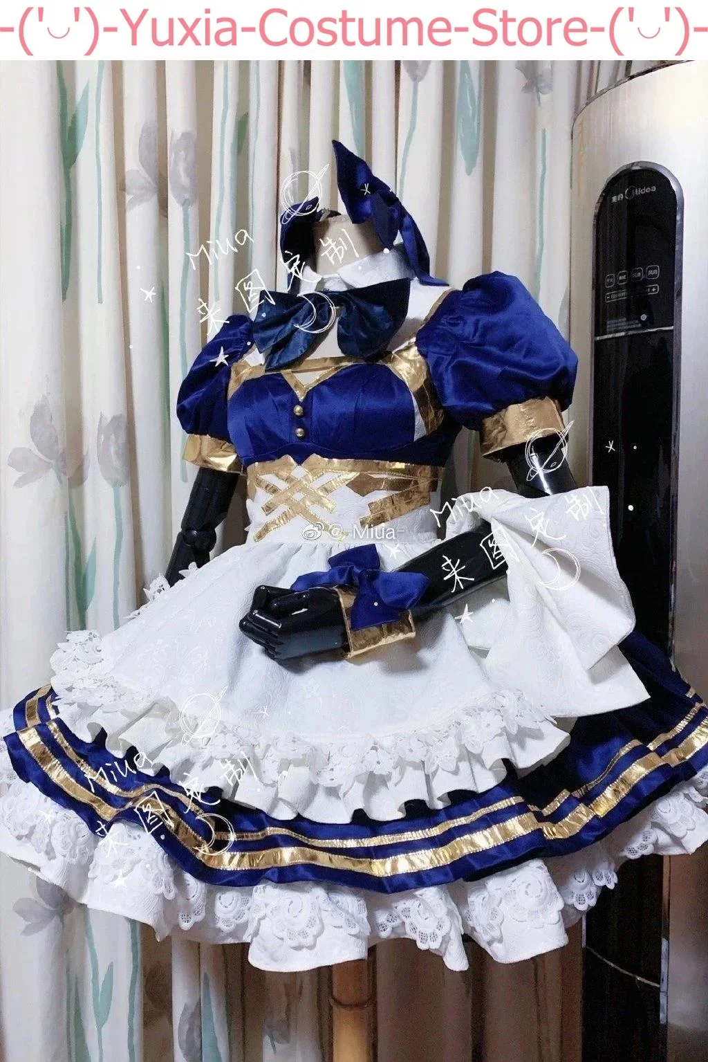 [Customized] Anime Fate Grand Order FGO Tosaka Rin Maid Dress Lolita Uniform Cosplay Costume Halloween Party Suit For Wom