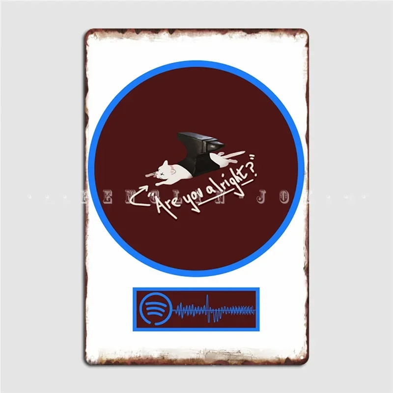 Lovejoy Are You Alright Metal Sign Wall Mural Wall Decor Home Printing Tin Sign Poster