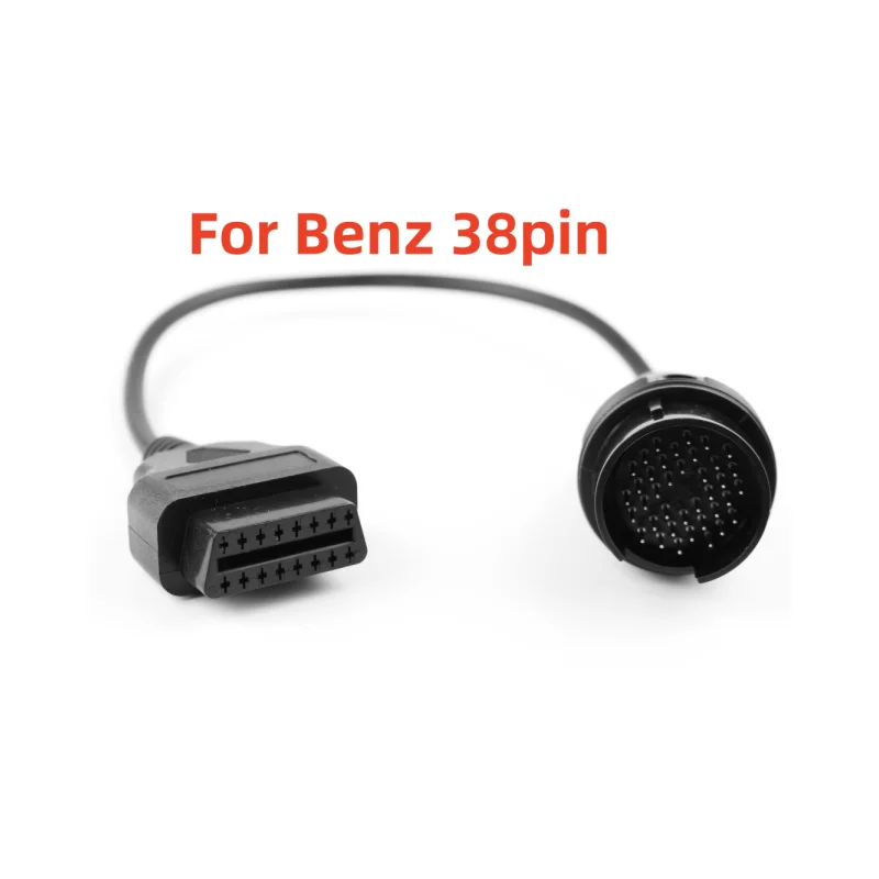 For Benz 38Pin to 16Pin High Quality OBD2 OBD Diagnostic Adapter For Mercedes 38 pin Connector Cable