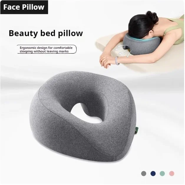 

Face Down Pillow Prone Pillow for Prone Face Down Resting Comfort Memory Foam Ergonomics Home Massage Headrest for Beauty Salon