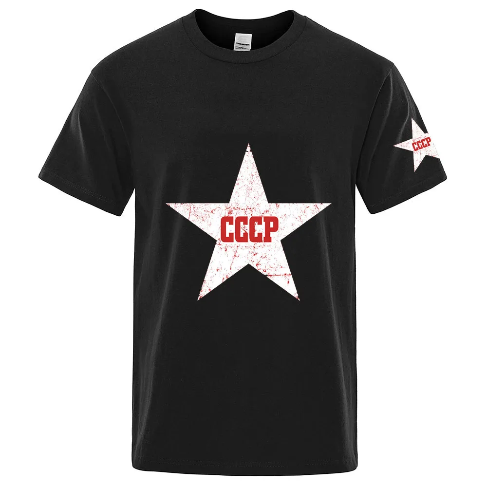 2026 Red Star Soviet Che Guevara Revolution CCCP USSR Summer Men's New Solid Color Comfortable Regular Short-sleeved shirt