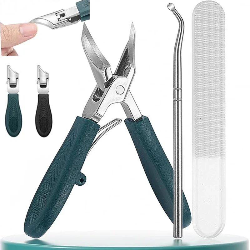 

Антибрызгиватель 25 ° Набор кусачек для ногтей с наклонными краями, профессиональные высококачественные триммеры для косых ногтей с орлиным клювом, инструменты для вросших ногтей