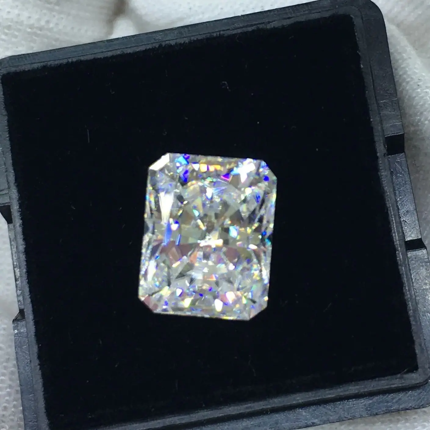 0.1ct-20.0ct With Arrow D Color VVS1 With GRA Certificated  White Radiant Cut Moissanite Pass diamond Tester Gemtone Factory
