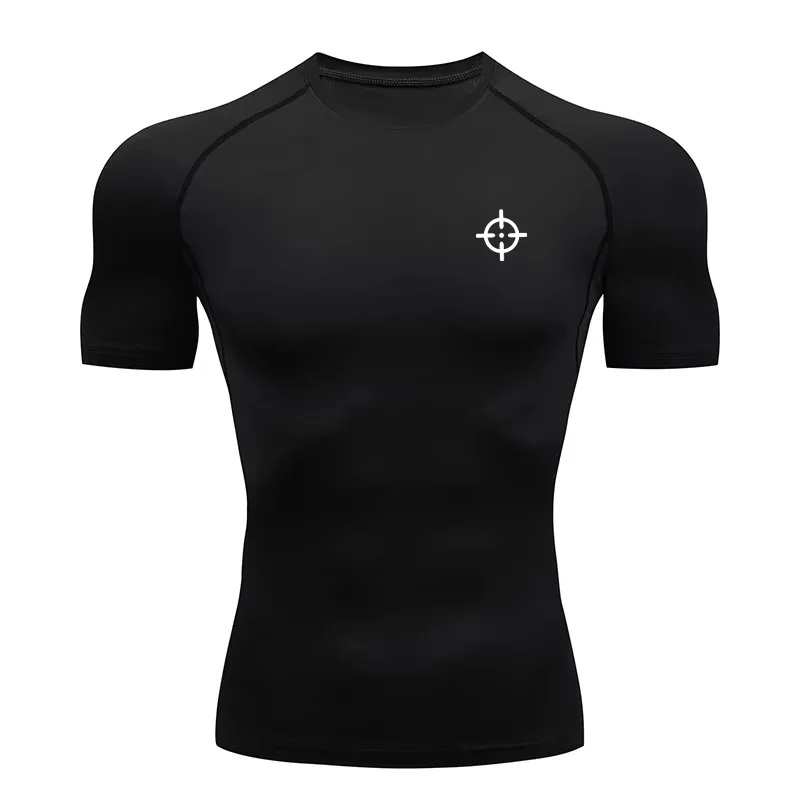 

Men's Quick-Dry Compression Shirt - Basketball & Gym Training Top, Muscle Fit Workout T-Shirt RL0641