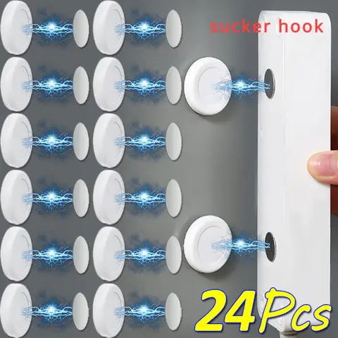 4/24pcs Magnet Hook Iman Strong Keys Holder Magnetic Wall Garden Hanging Hanger Anti-lost Remote Control Refrigerator Storage