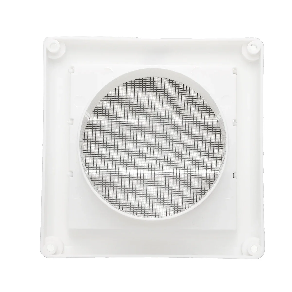 150*150*50mm White Plastic Louvre Air Vent Grille with Adjustable Flyscreen Cover Heating Cooling & Vents Vents