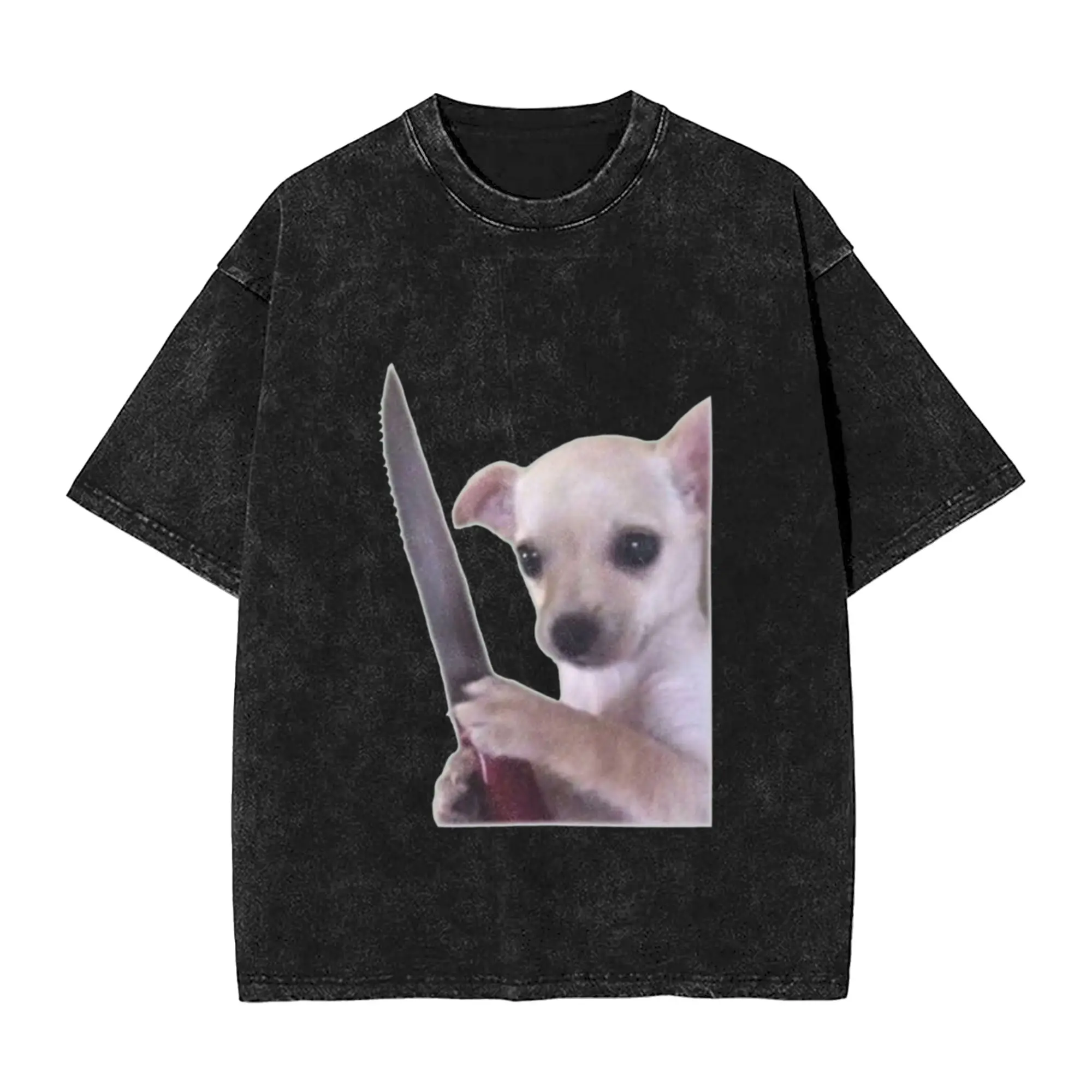 Vicious Doggo Classic Stylish A T-Shirt Oversized Short Sleeve Men's Women's Cotton Tees Tops