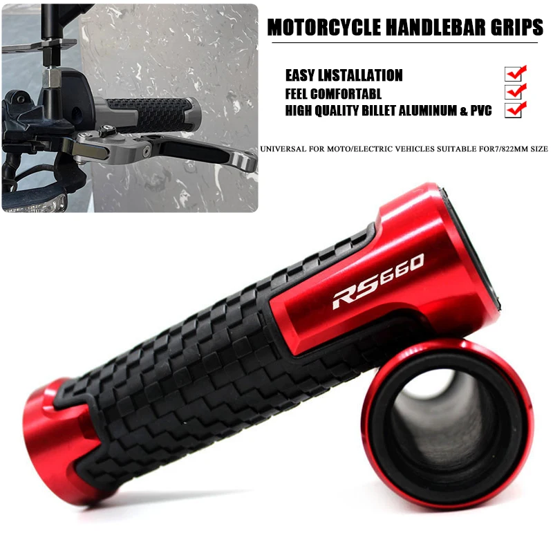 For Aprilia RS660 Tuono 660 NEW design 7/8'' 22mm Motorcycle Handle ends Grips Bar Hand Handlebar