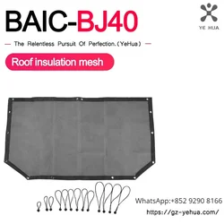 For Baic BJ40 Ickx K2 2014-2021 Interior Modification Parts Roof Shading Sun Protection Soft Roof Car Accessories