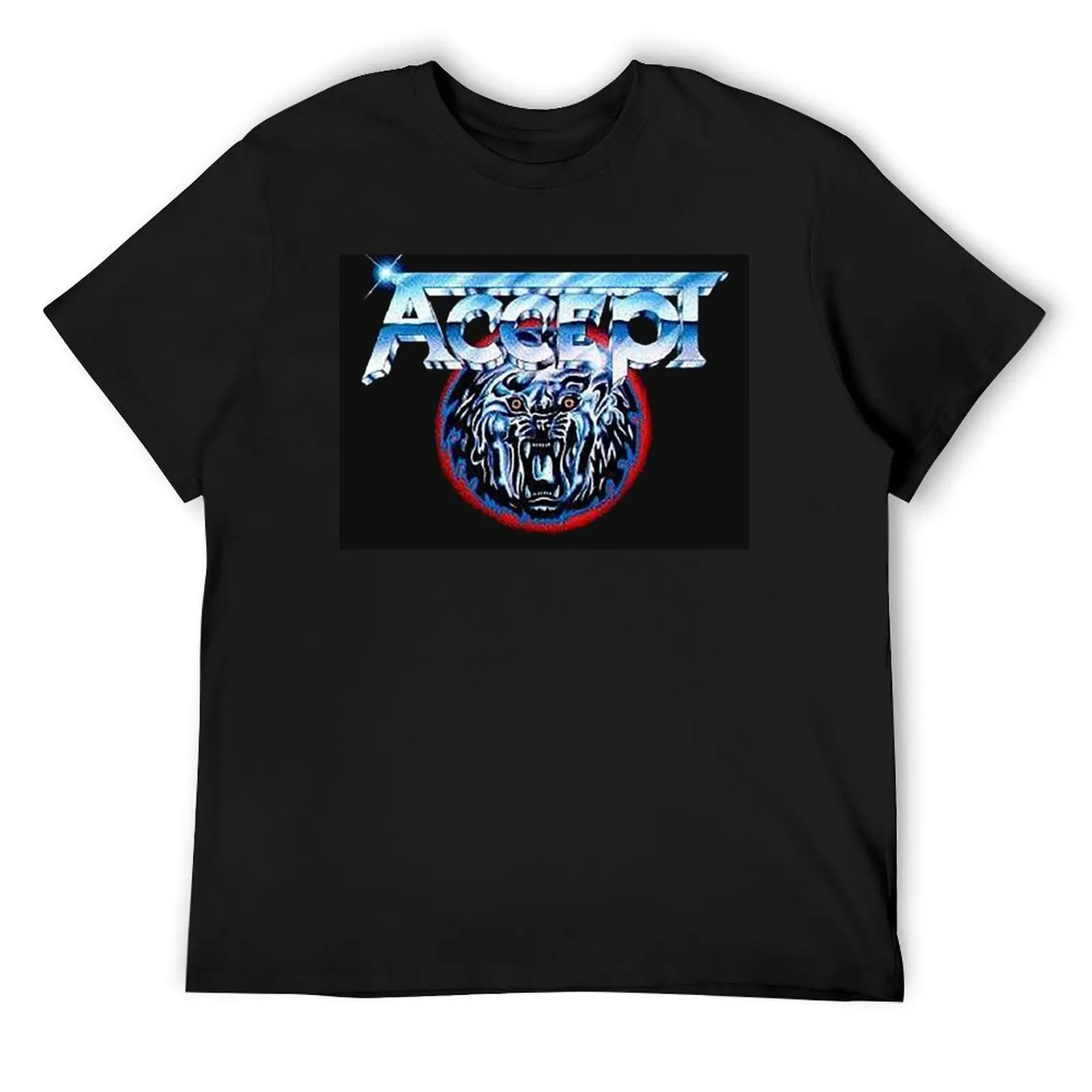 accept popular - logo T-Shirt vintage clothes cheap stuff tees graphic tee shirt tee shirts for men