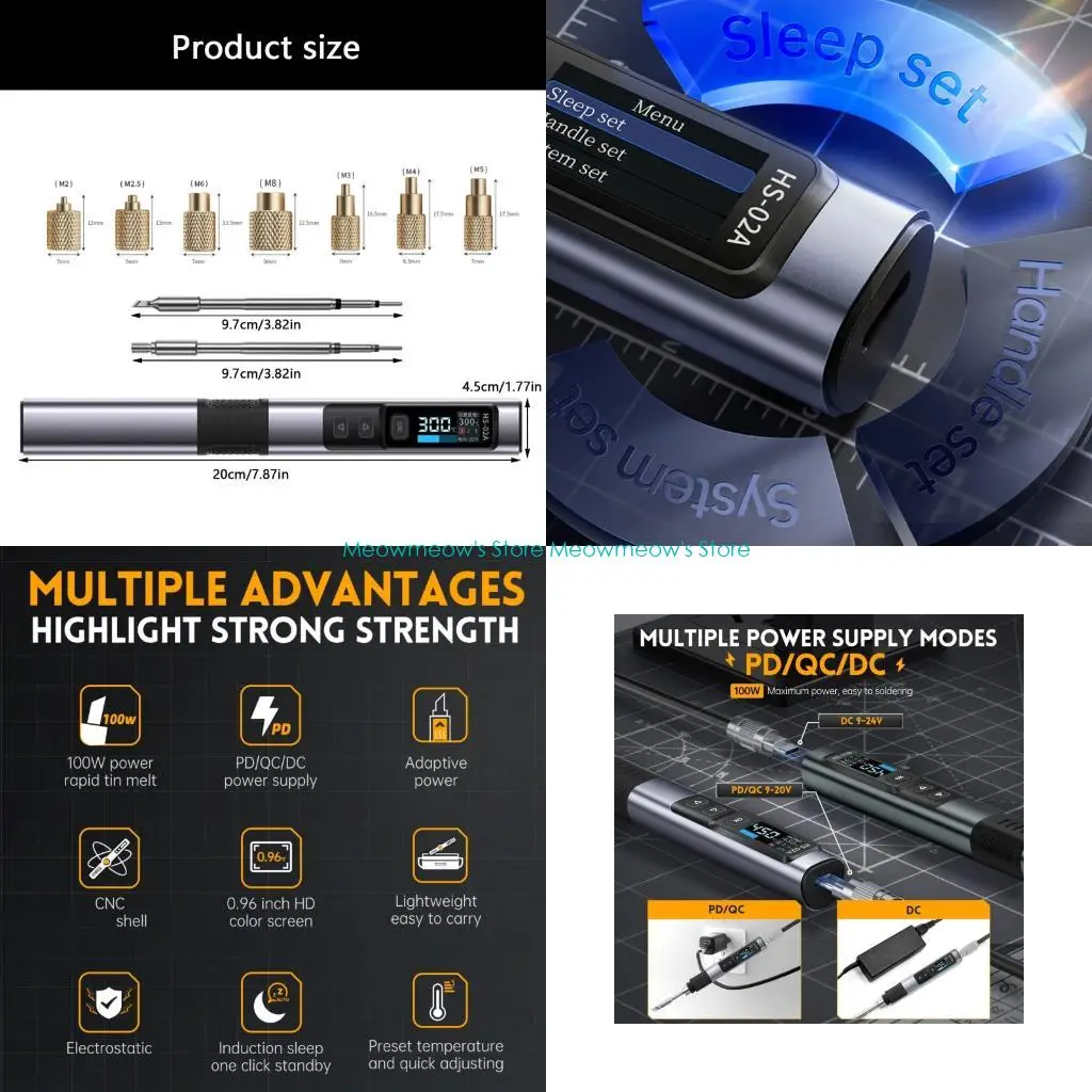 W91A Professional Printing Heat Inserts And Soldering Tip Set For Quick Installation Without Additional Tools