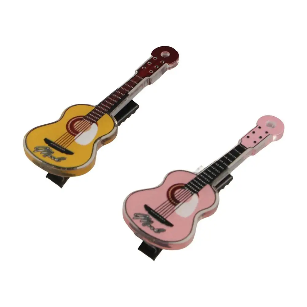 귀여운 달콤한 바이올린 헤어 클립 Ins 합금 기타 헤어 클립 헤어 액세서리 한국 스타일 Duckbill Clip Party