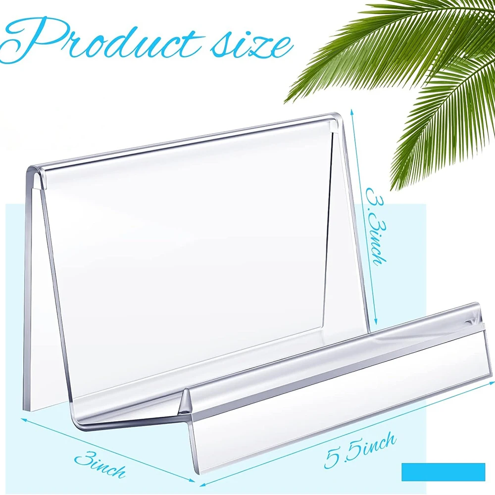 Clear Acrylic Wallet Display Stand Purse Jewelry Organizer Holder for Glasses CD Phone Organizer Storage Display Shelf