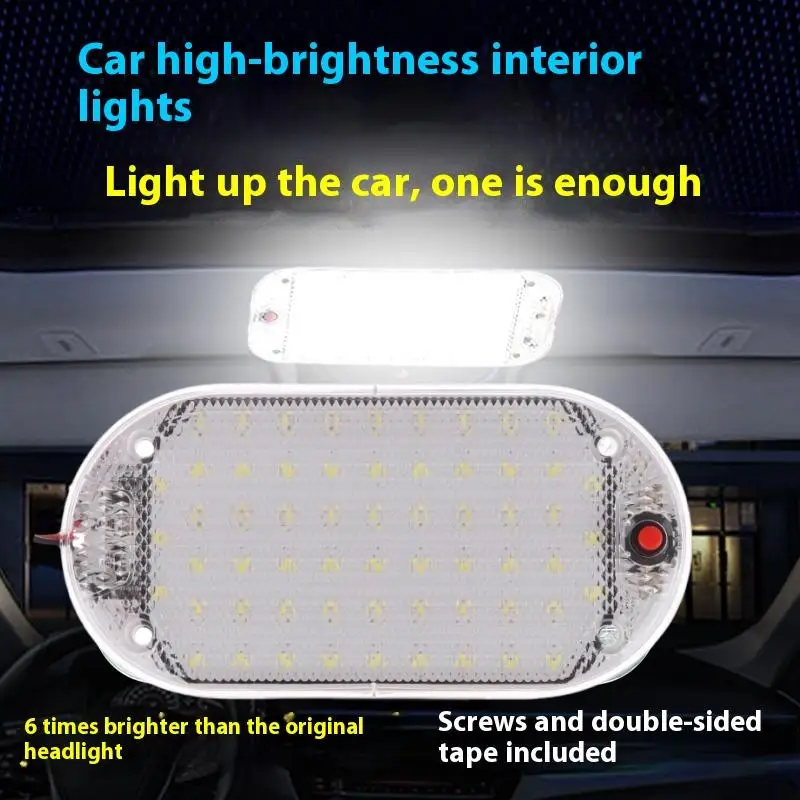 ● 1Pc Car Ceiling Indoor Interior Lamp For Motorhomes Led Bars 12v-85v Led Car Universal Roof Bars Car Reading Light Trunk Light