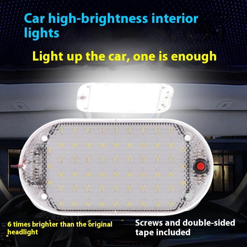  ● 1Pc Car Ceiling Indoor Interior Lamp For Motorhomes Led Bars 12v-85v Led Car Universal Roof Bars Car Reading Light Trunk Light 