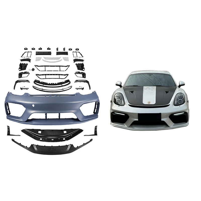

2012-2023 for Porsches CaymanBoxster 981/982/718 GT4 Front Assy Body Kit Fog Light New Upgrades for 981 GT4 2016-2017 982 718 GT
