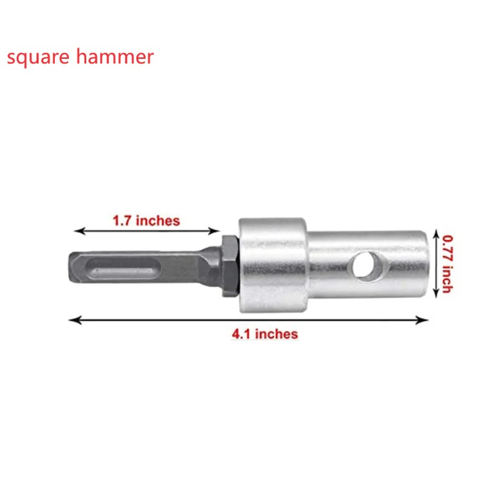 

For Electric Hammer Electric Hammer Adapter Electric Hammer Arbor For Home Improvement Manual Measurement Silver Color
