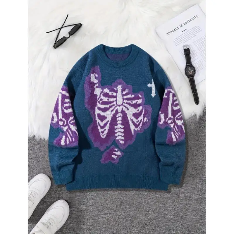 

Casual Pullover Sweater Polyester Knitted loween Ciwalk Coolmax Fiber Women's Ne Nine Sve Length Deformable