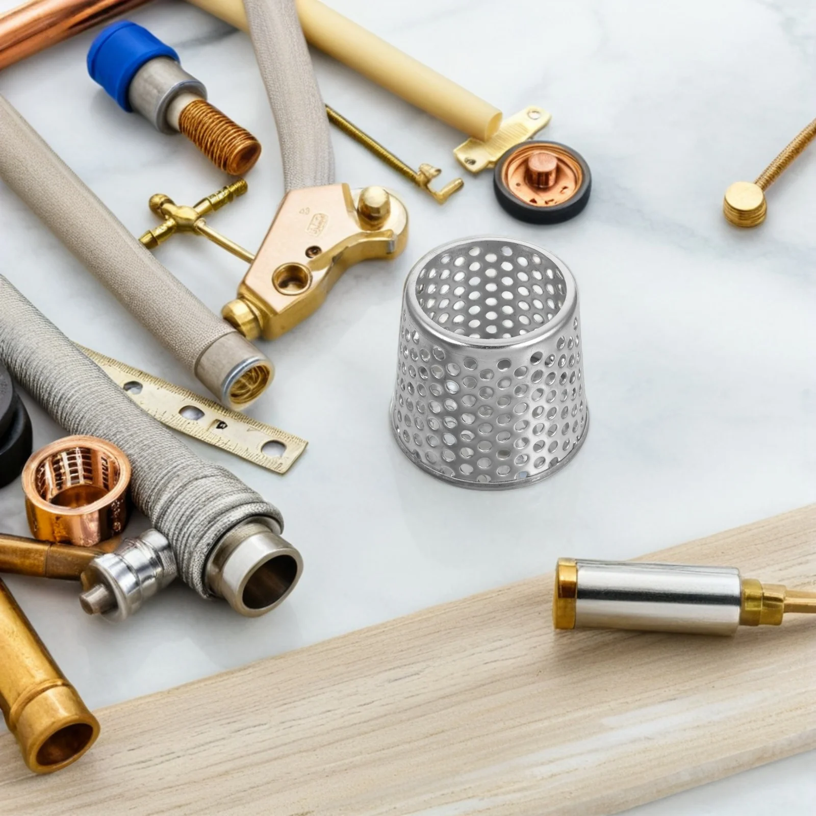 

Stainless Steel Floor Drain Side Outlet Mesh Filter Balcony Roof Drainage System Clog Prevention PVC Vent Pipe Strainer