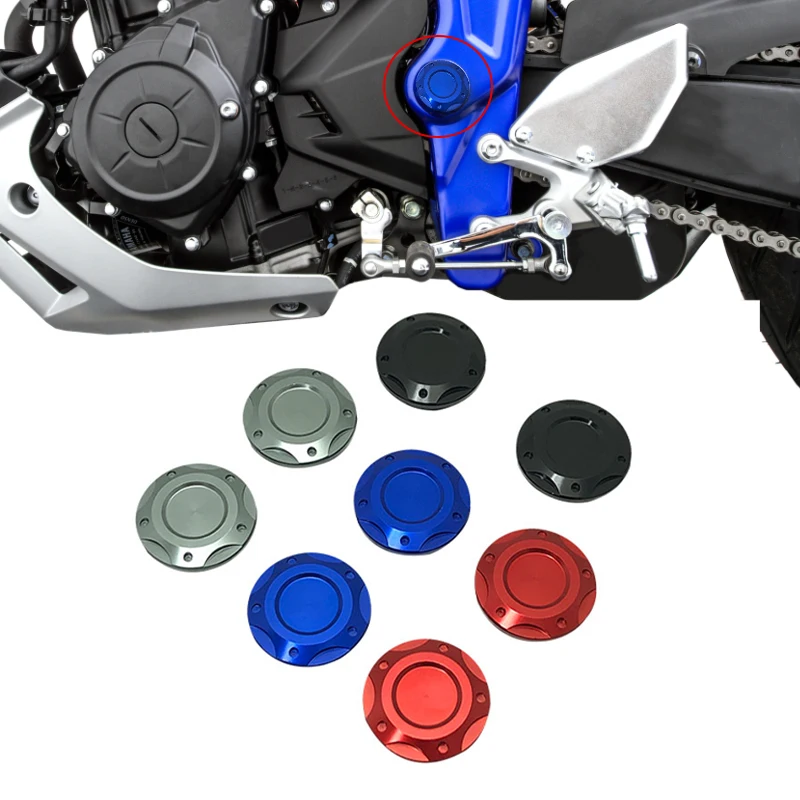 

Заглушка крышки отверстия в раме для YAMAHA YZF R25 R3 MT25 MT03 YZFR25 MT-03 2014-2023 2022 Аксессуары для мотоциклов Декоративная крышка рамы