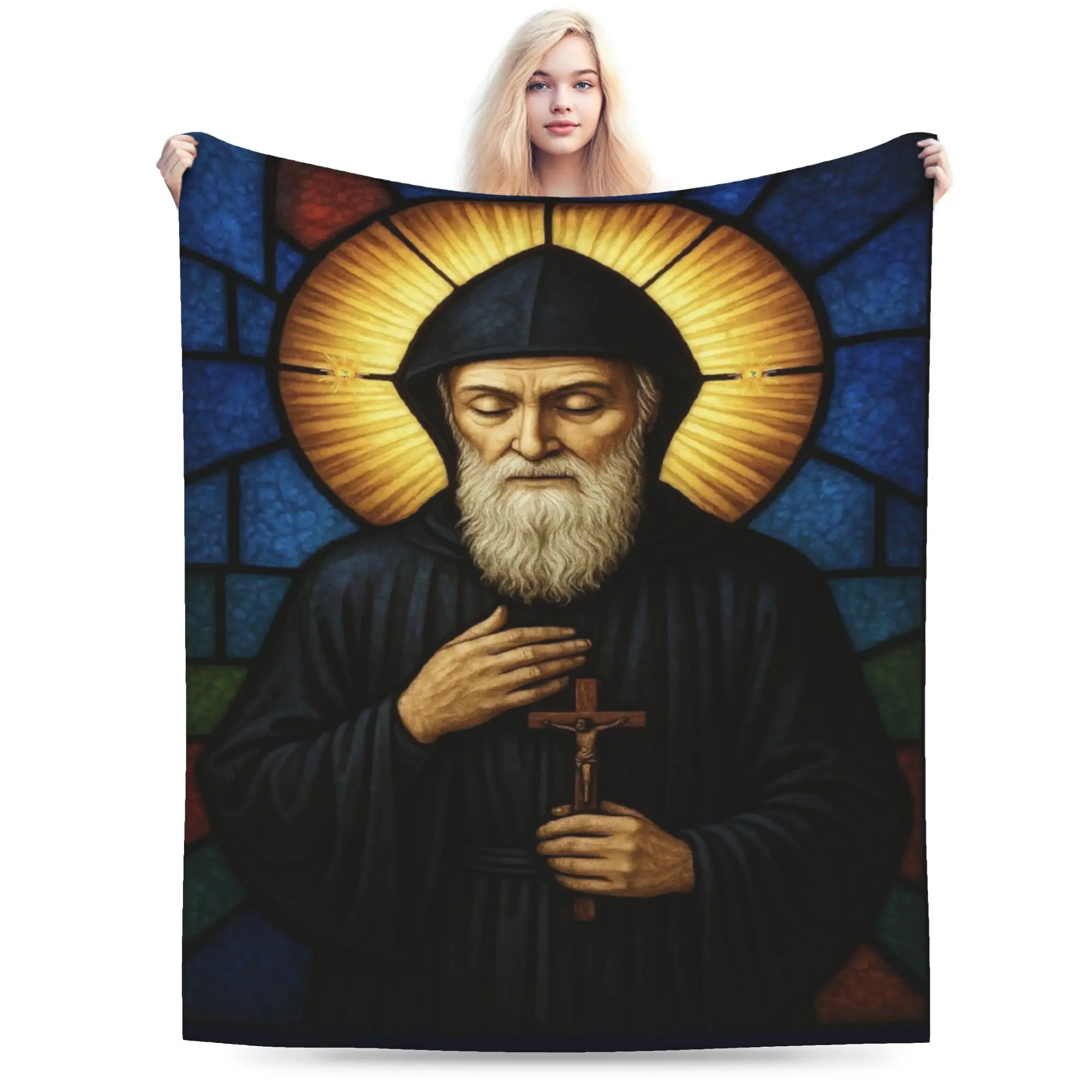 Saint Charbel Blanket Ultra Soft  Throw Blankets for Bed 50x60 Inch Multiple Sizes Rug Piece