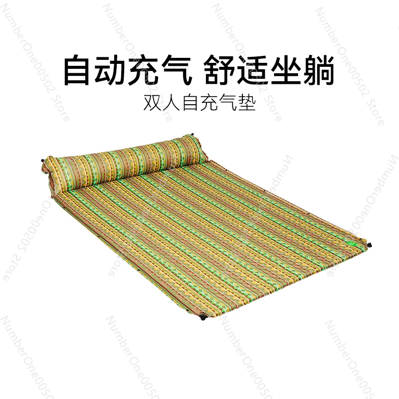 

Inflatable Mattress Portable Lunch Break Moisture Proof Pad Single Double Outdoor Tent Mat Thickened Airbed