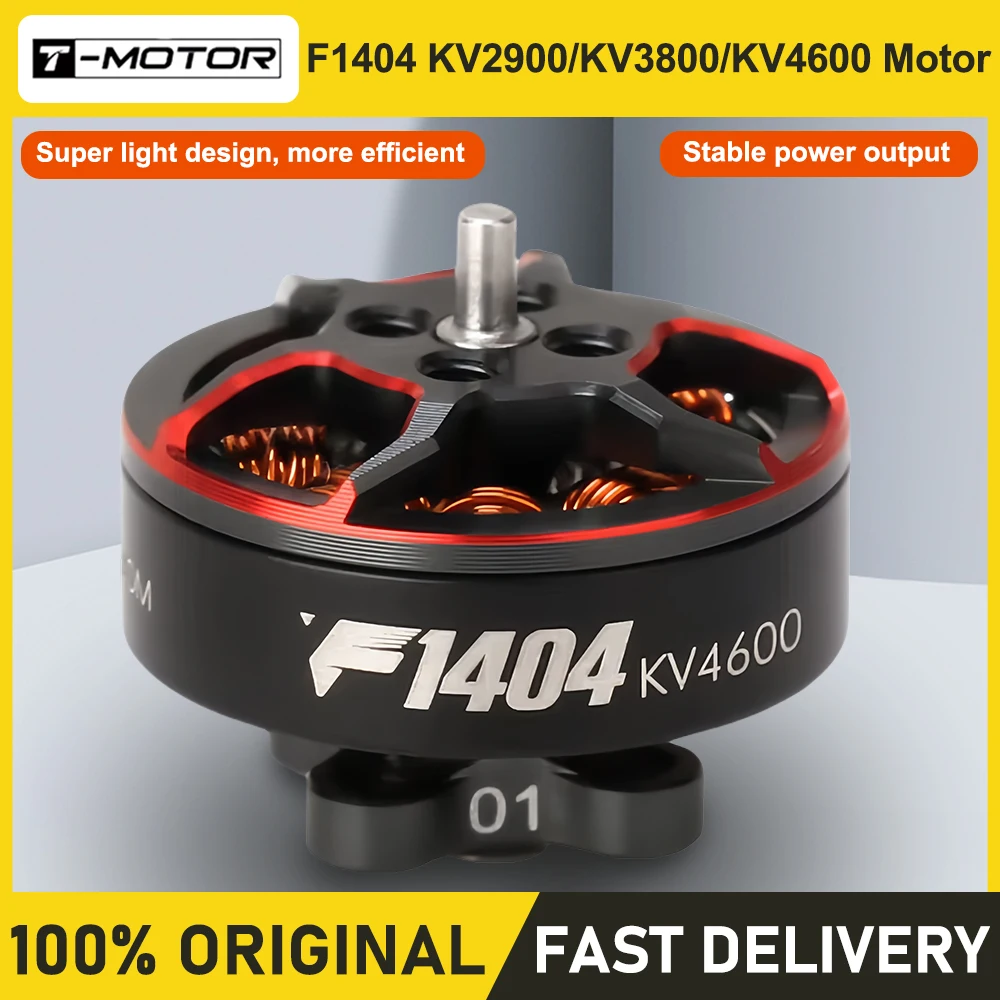 

T-motor F1404 1404 2900 3800 4600KV FPV Crossover Machine Motor Channel Ultra Light Toothpaste Machine