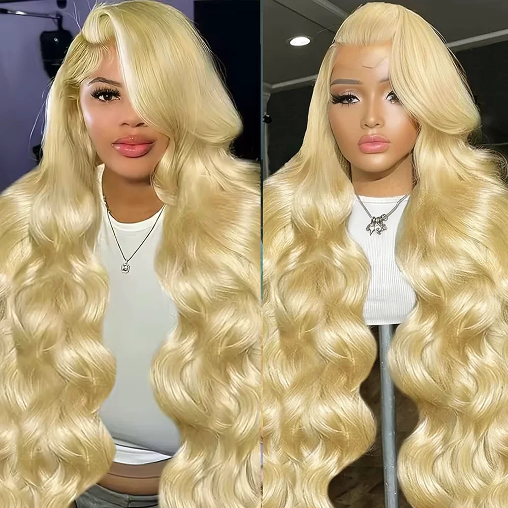 18-46 Inches 13x4 13X6 HD Lace Front Wig 613 Honey Blonde Body Wave Human Hair Wigs For Black Women Pre Plucked 200 Density