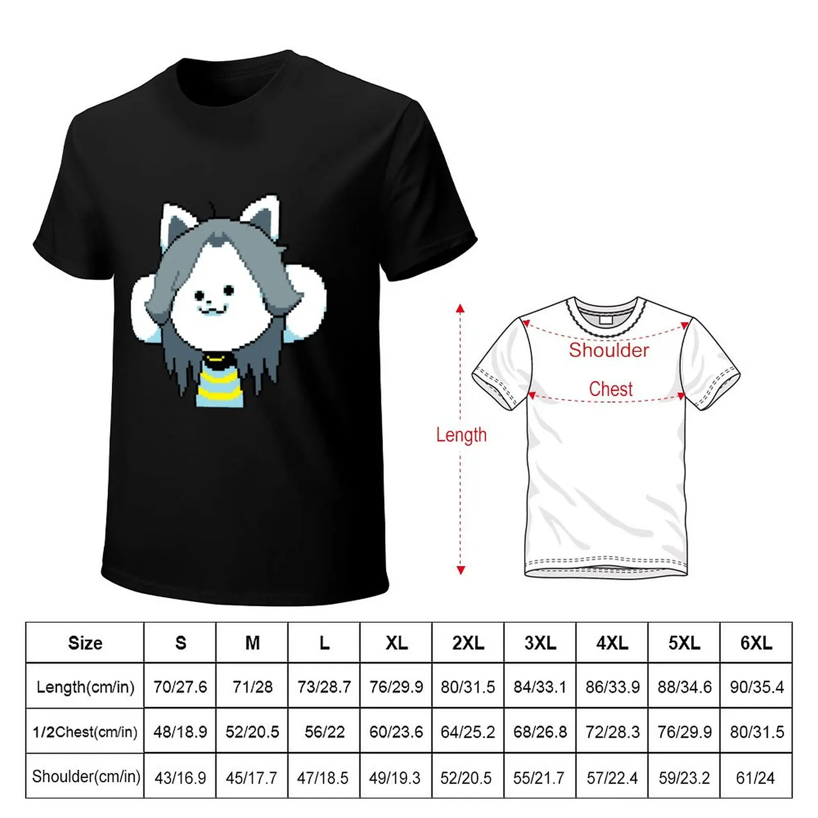 Undertale Temmie Shop T-Shirt plus size tops tees mens funny t shirts