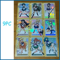 9PC/Set Anime Goddess Story DIY ACG Boys Game Toys Collectible Cards Christmas Birthday Gift Kino Makoto Tsukino Usagi Chibiusa