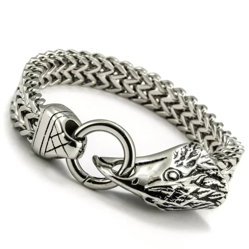 Totenkopf-Perlenarmband für Herren, Dominantes Retro-Punk-Trend-Armband, Gotischer Hip-Hop-Rock-Motorrad-Schmuck, Geschenk