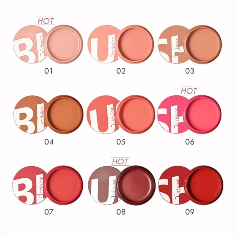 أحمر خدود كريمي من MAEPEOR مكون من 9 ألوان، أحمر خدود للوجه ناعم وقابل للبشرة، يدوم طويلاً، للعناية بالبشرة الكورية الطبيعية #2