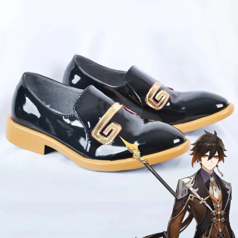 Spiel Cosplay Schuhe Spiel Kamisato Ayato Cosplay Schuhe Gens hin impact Party Eather Schuhe Pu Leder Stiefel für Männer