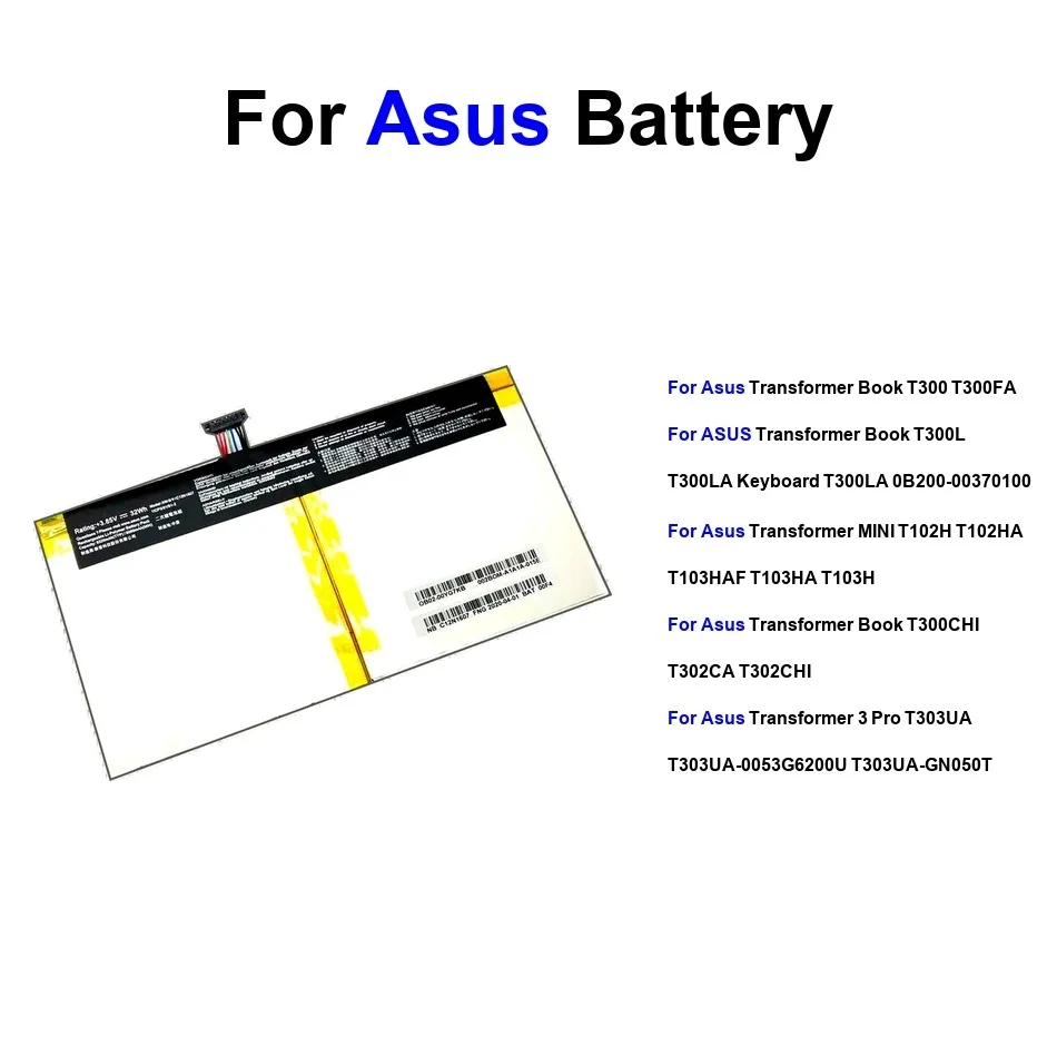 

C21N1603 C21N1413 C12N1607 3900-8000 мАч аккумулятор для ноутбука Asus Transformer 3 Book T300 T300chi T300l T302chi Mini Pro