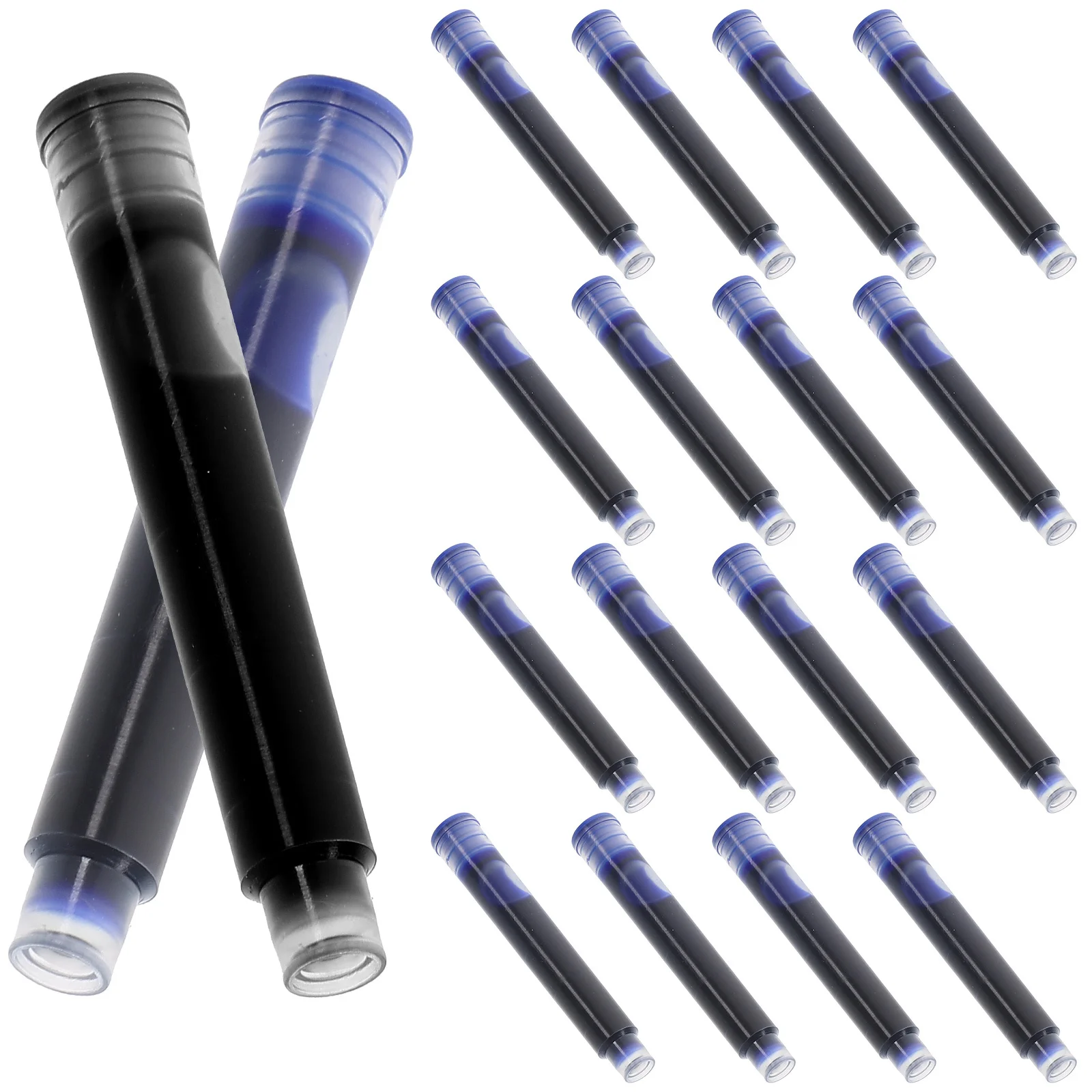 

100 Pcs Color Write Fountain Pens Refill Ink Extra Fine Replacement Refills Supplies Black