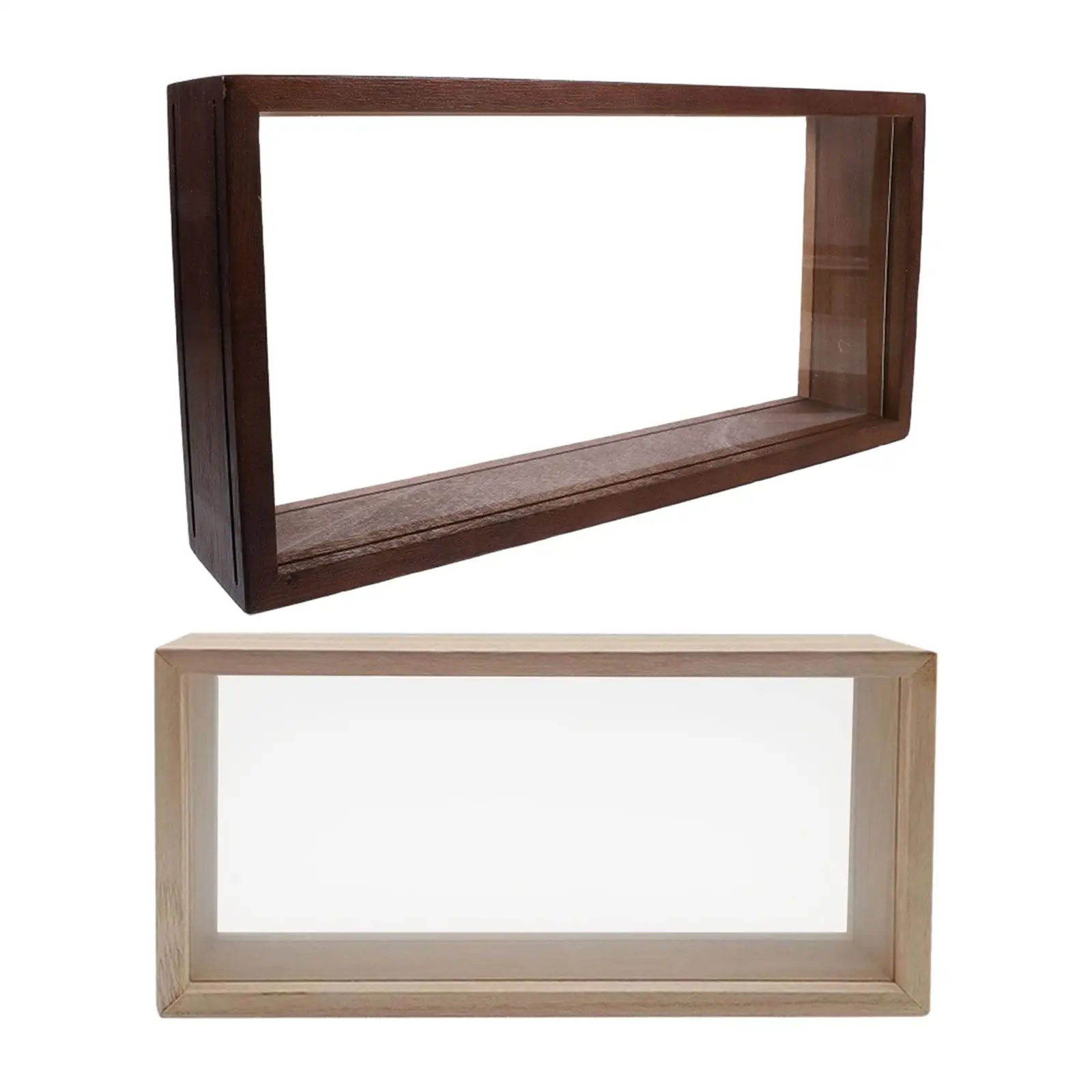 Solid Wood Shadow Box Frame for Dried Flower Decoration and Framed Canvas Wall Decor for Restaurants