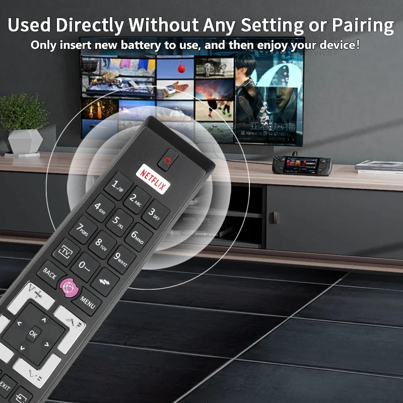 RC-A4995 RC-4995 Remote Control Compatible With Gogen Edenwood Telefunken Continental Edison DIGIQUEST QILIVE Haier TV XD-ENJOY