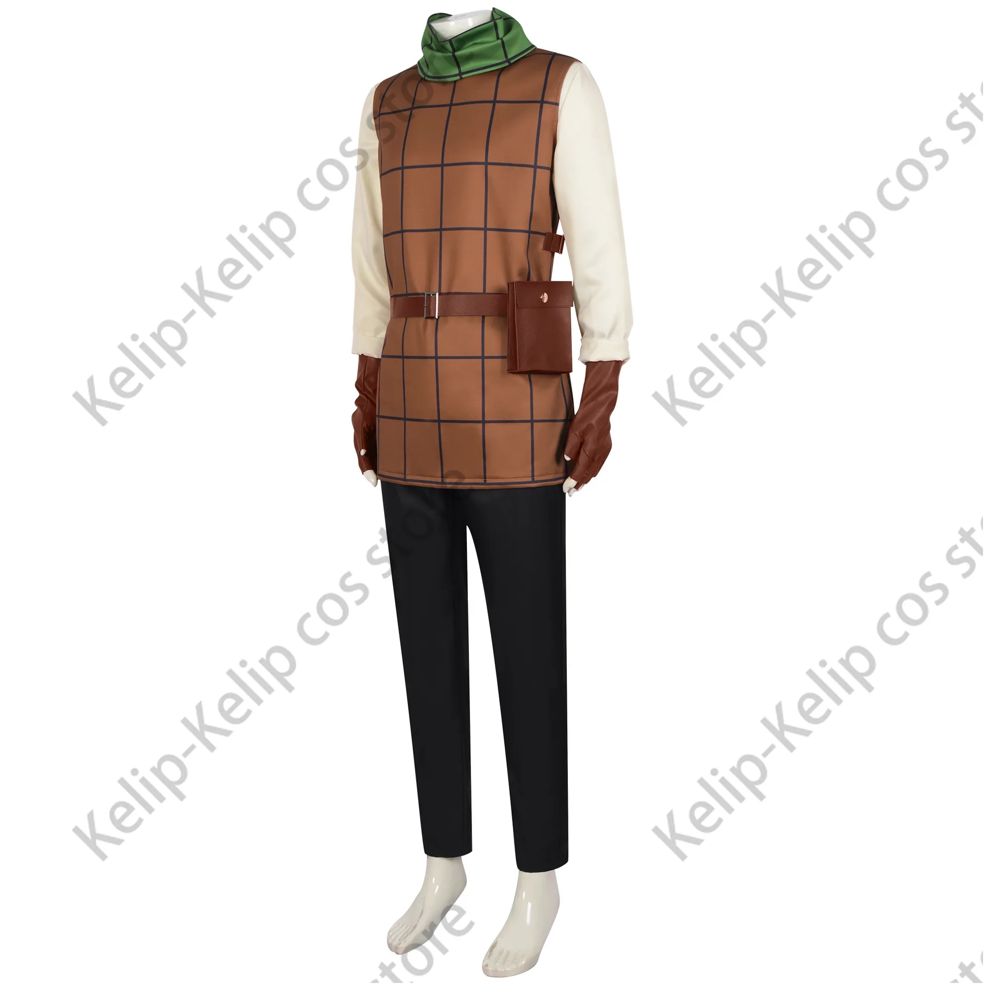 Chilchuck الوقت تأثيري حلي ، أنيمي لذيذ في المحصنة ، بانت شعر مستعار الجيب ، Lockpicker موحدة ، بدلة حفلة هالوين